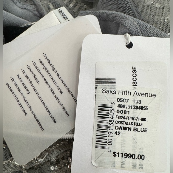 Georges Hobeika Beaded Tulle Shirt Flared Gown Maxi Dress - Picture 15 of 15